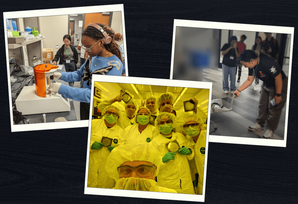 AT3 Cohort Photo Collage: From precision cleanrooms in New Mexico to nanobiotech & robotics in Texas, AT3 students are getting hands-on with the tools shaping tomorrow.
