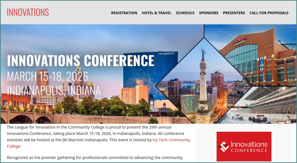 League for Innovation: Innovations Conference March 15–18, 2026