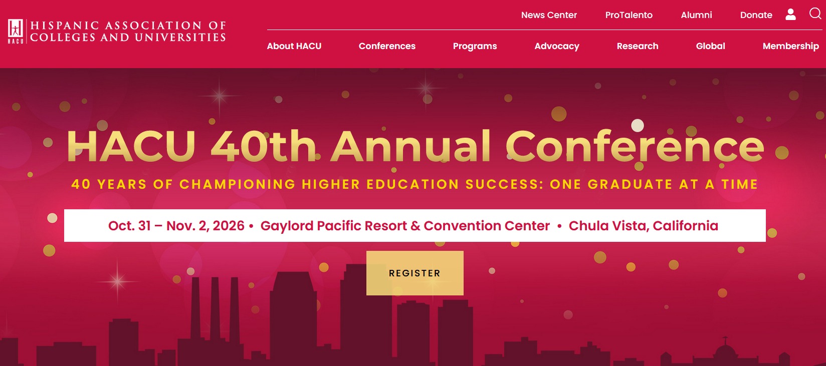 Hispanic Association of Colleges and Universities (HACU) Annual Conference October 2026