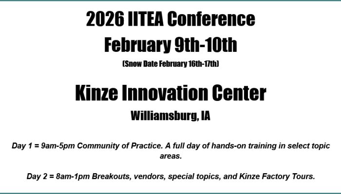 2026 IITEA Conference Iowa Industrial Technology Education Association