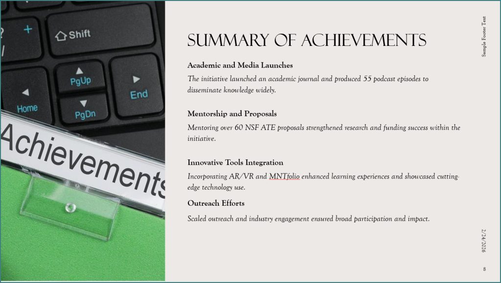 Five Years of Building Together -- Summary of Achievements